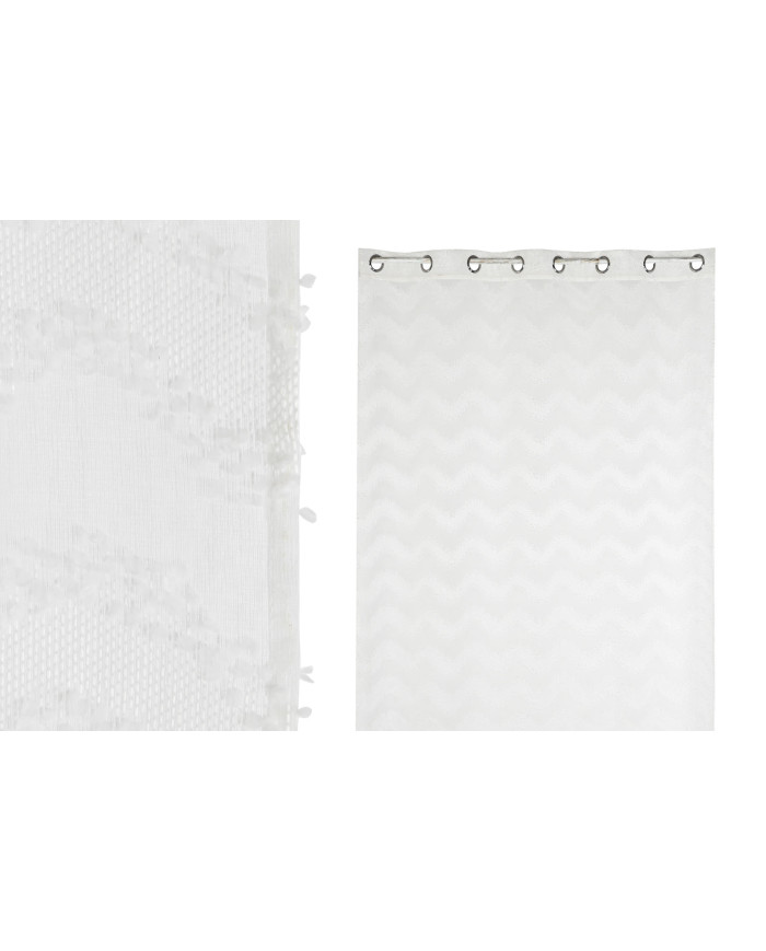 CORTINA POLIESTER 140X260X260 BORDADA BLANCO