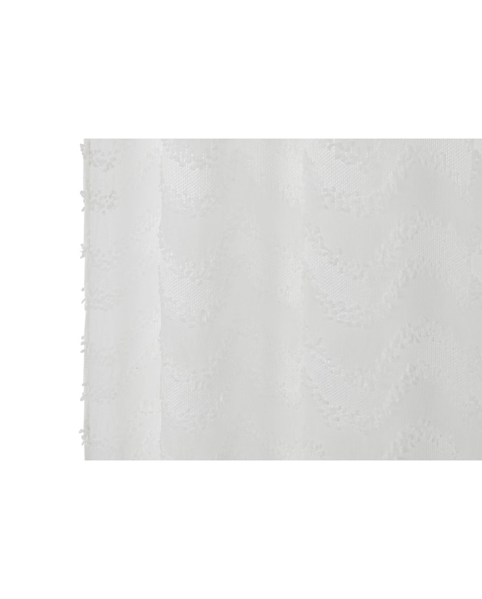 CORTINA POLIESTER 140X260X260 BORDADA BLANCO