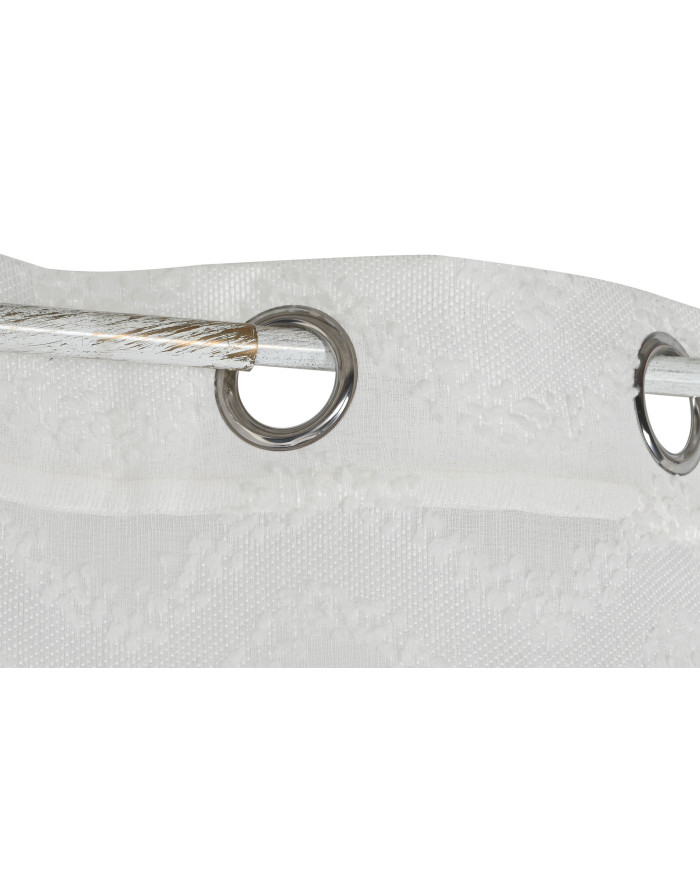 CORTINA POLIESTER 140X260X260 BORDADA BLANCO