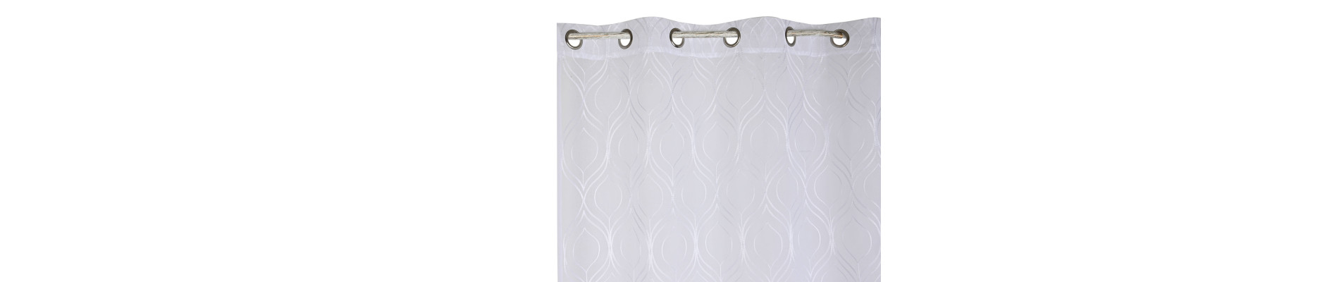 CORTINA POLIESTER 140X260X260 BORDADA ANILLAS