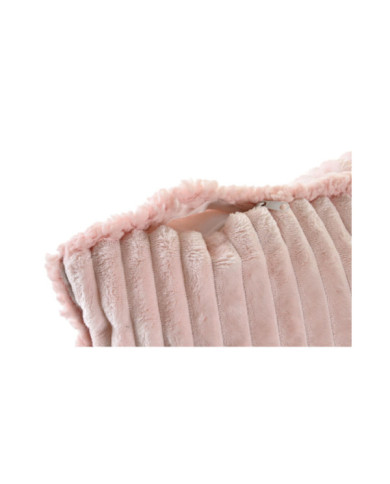COJIN POLIESTER 45X10X45 380 GR, BORREGUITO ROSA