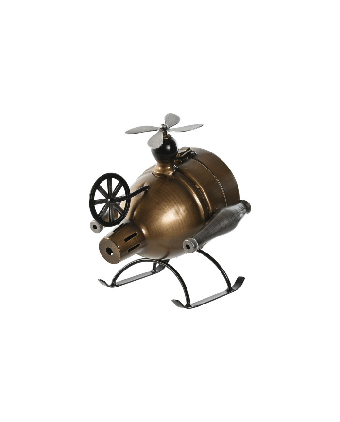 RELOJ SOBREMESA METAL 18X23X24 HELICOPTER 2 SURT.