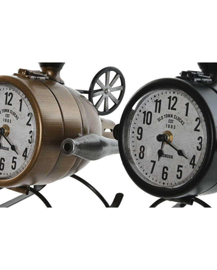 RELOJ SOBREMESA METAL 18X23X24 HELICOPTER 2 SURT.