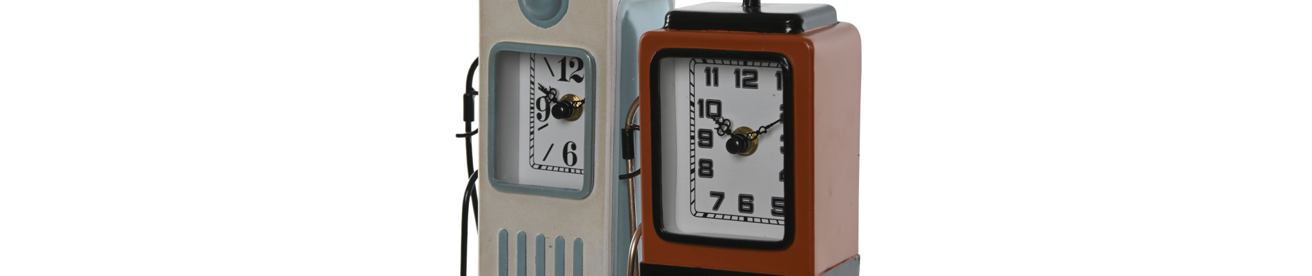 RELOJ SOBREMESA METAL 12X7,5X32 GASOLINER 2 SURT.