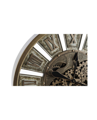 RELOJ PARED HIERRO CRISTAL 72X8,5X72 MOVIMIENTO