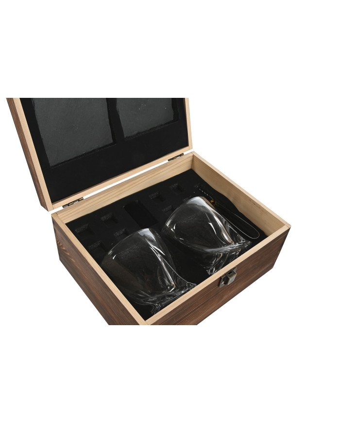 WHISKY SET 7 PINO 25X19,5X12 MARRON