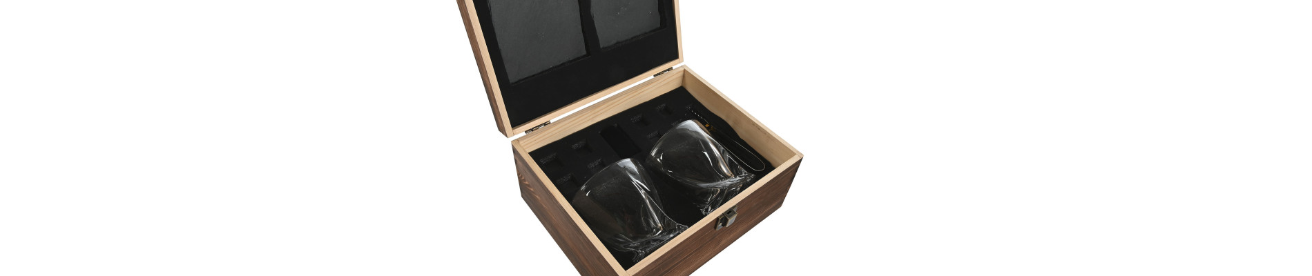 WHISKY SET 7 PINO 25X19,5X12 MARRON