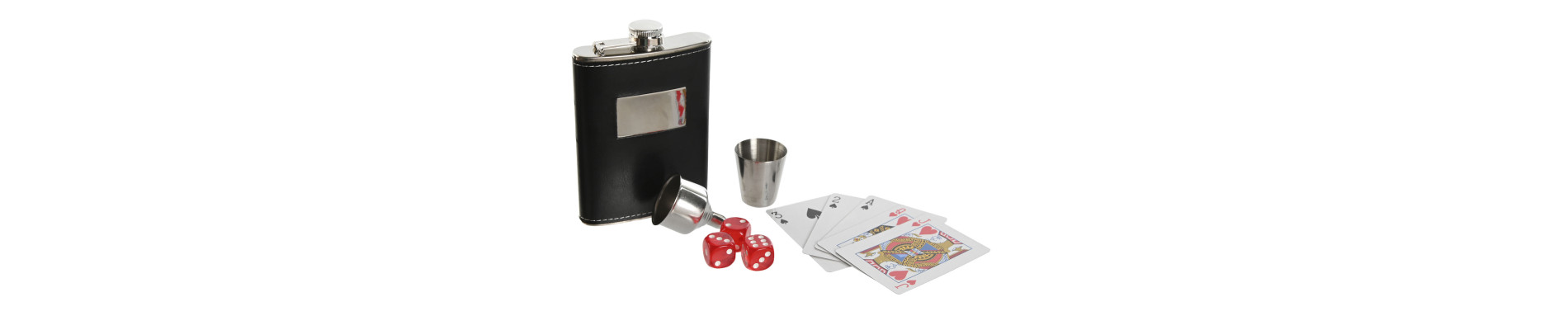 VINO SET 7 MDF 24X19X7 AJEDREZ POKER MARRON