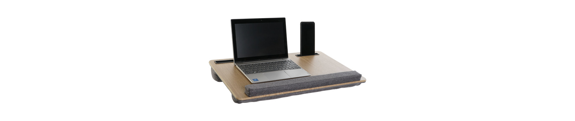 BANDEJA MDF POLIESTER 55X35X7 ORDENADOR NATURAL