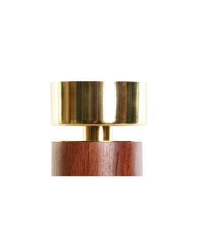 PORTAVELA ACACIA ALUMINIO 8X8X27 MARRON
