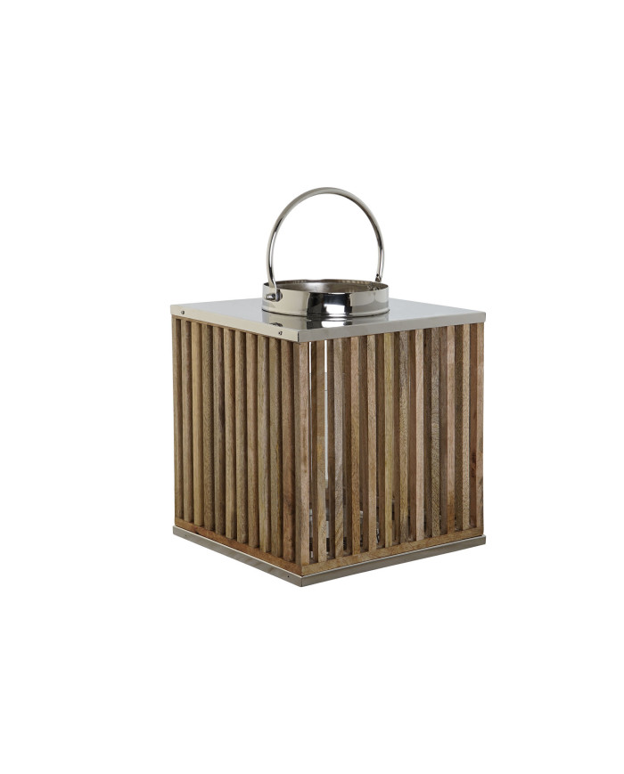 PORTAVELA MANGO CRISTAL 31X31X35 NATURAL MARRON