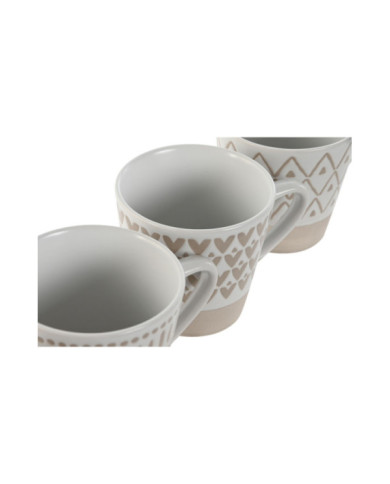 CAFE SET 4 GRES 8X6X7,5 180ML MATE BEIGE