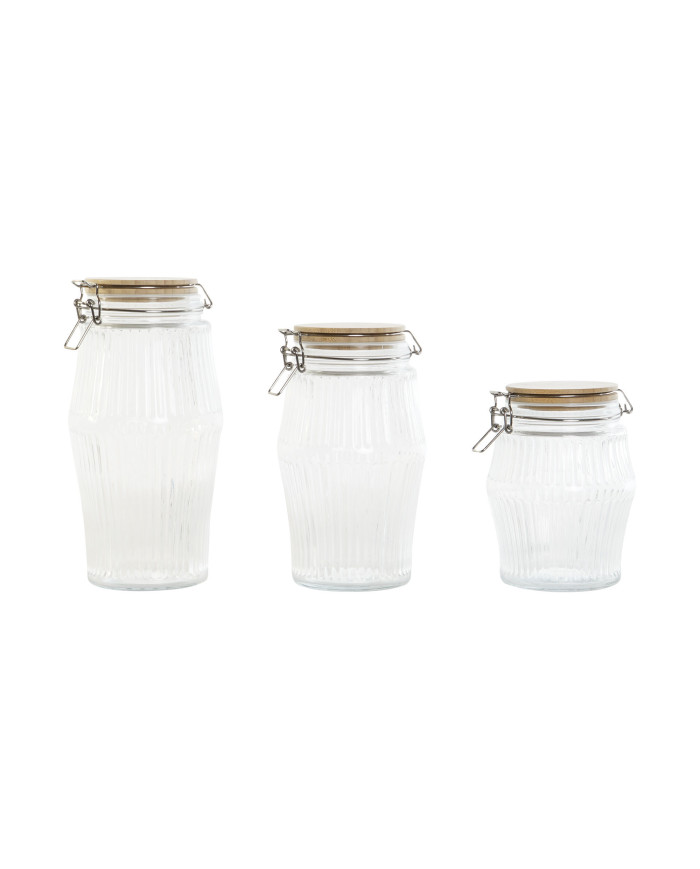 BOTE HERMETICO SET 3 CRISTAL 13,5X13,5X27 2200 220