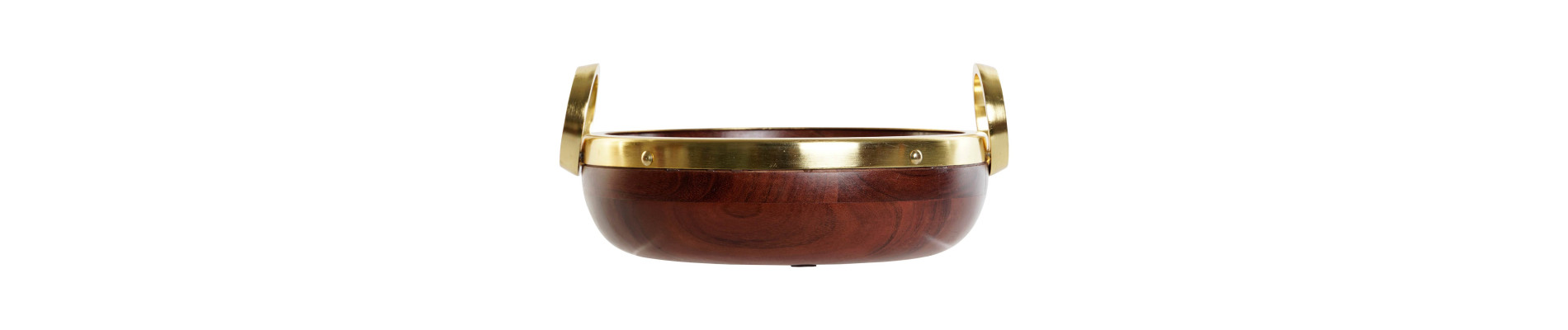 ENSALADERA ACACIA ALUMINIO 28X26X12 MARRON
