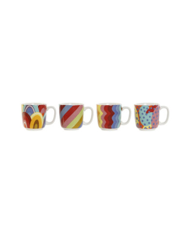 CAFE SET 4 DOLOMITE BAMBU 13X10X10,5 180 ML