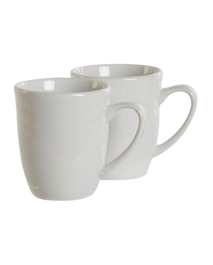 MUG SET 4 PORCELANA 12X10X9 330ML BLANCO