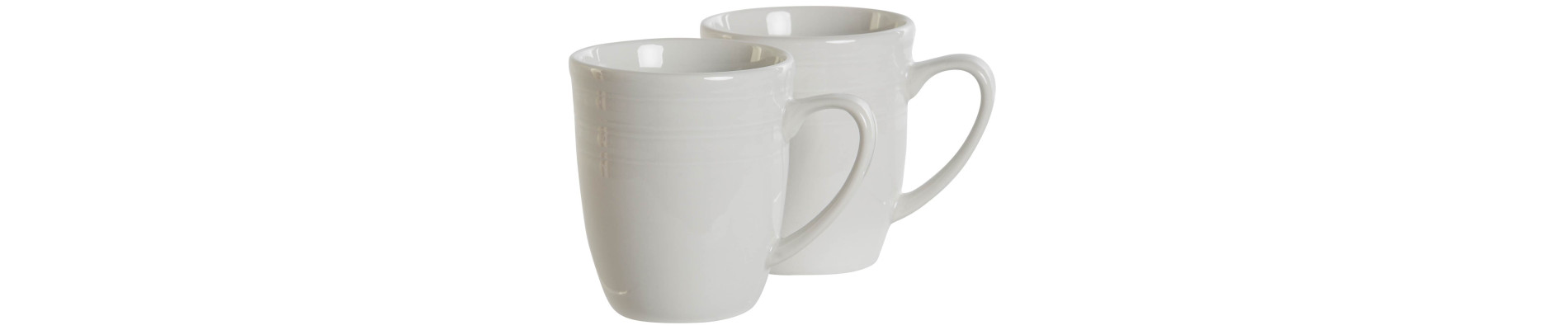 MUG SET 4 PORCELANA 12X10X9 330ML BLANCO