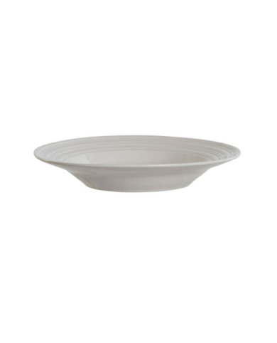 PLATO SET 4 PORCELANA 20X20X3 HONDO BLANCO