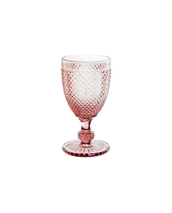 COPA CRISTAL 7,5X7,5X15,5 240ML, GRABADO ROSA