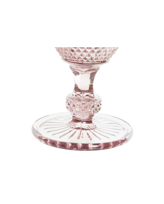 COPA CRISTAL 7,5X7,5X15,5 240ML, GRABADO ROSA
