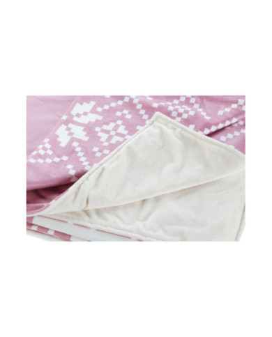 MANTA POLIESTER 130X1X170 210 GSM, ABETO ROSA