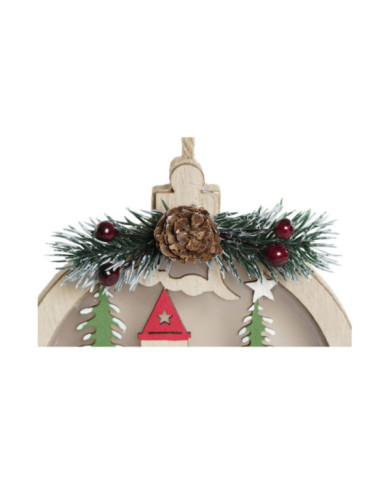DECORACION COLGANTE LED MADERA 12X2X14 2 SURT.