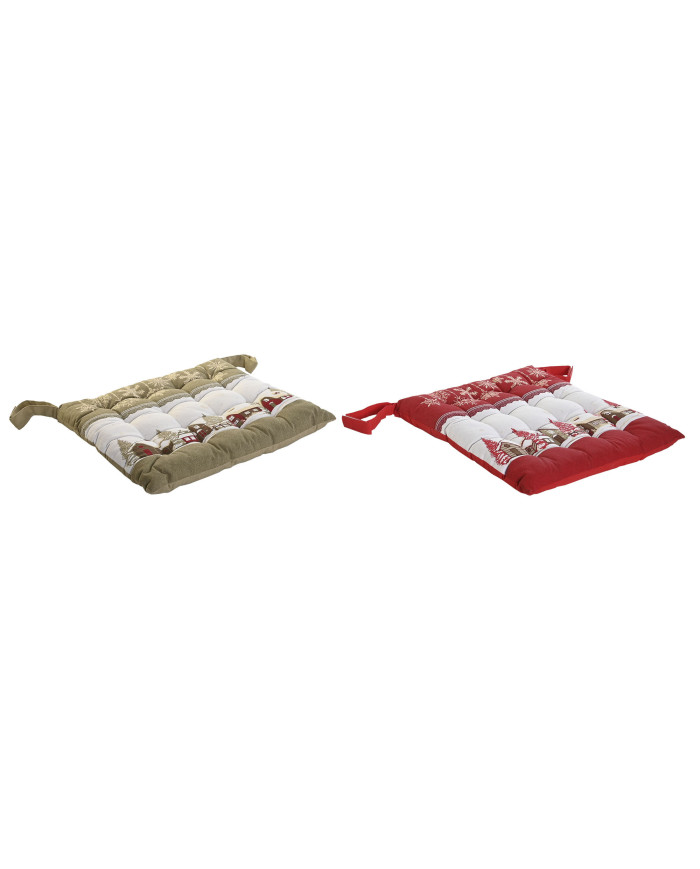 COJIN SILLA ALGODON 40X40X4 630 GR 2 SURT.