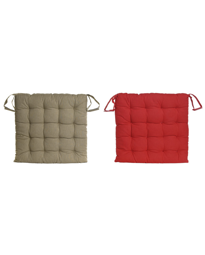 COJIN SILLA ALGODON 40X40X4 630 GR 2 SURT.