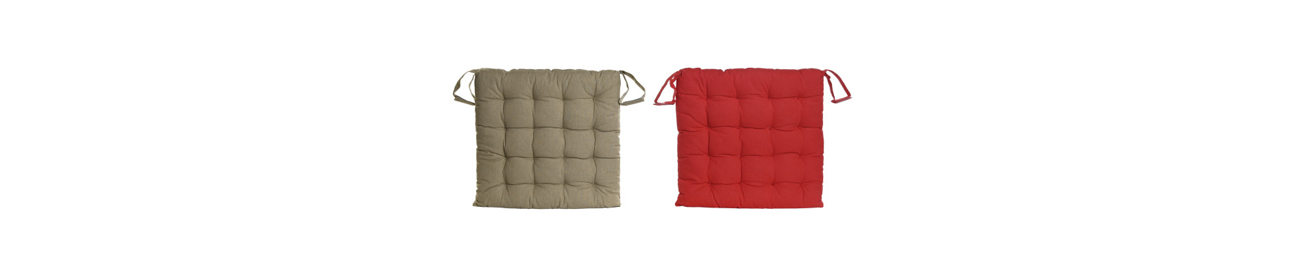 COJIN SILLA ALGODON 40X40X4 630 GR 2 SURT.