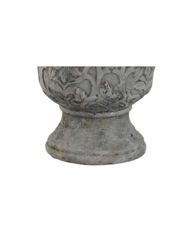 MACETERO CEMENTO 22X22X29 DESGASTADO GRIS
