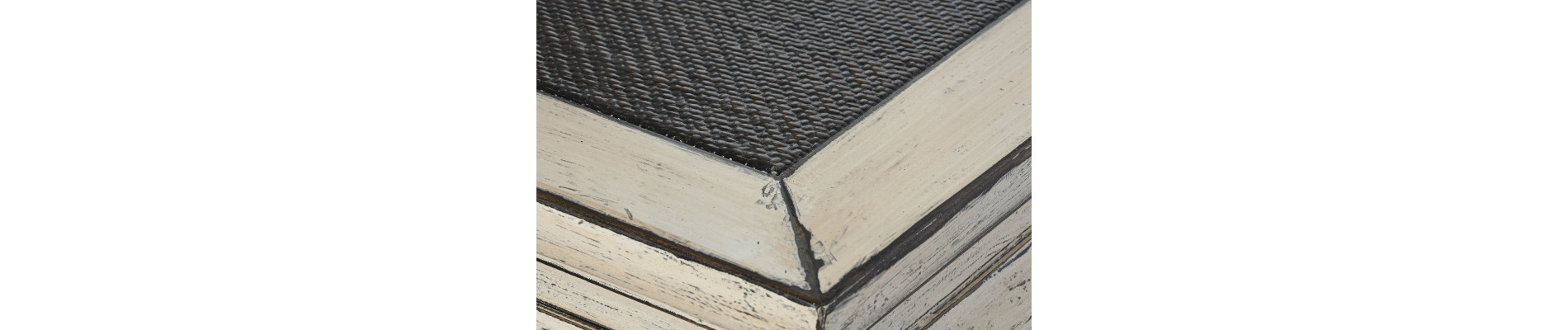 MESA CENTRO OLMO RATAN 150X69X45 DECAPE BLANCO