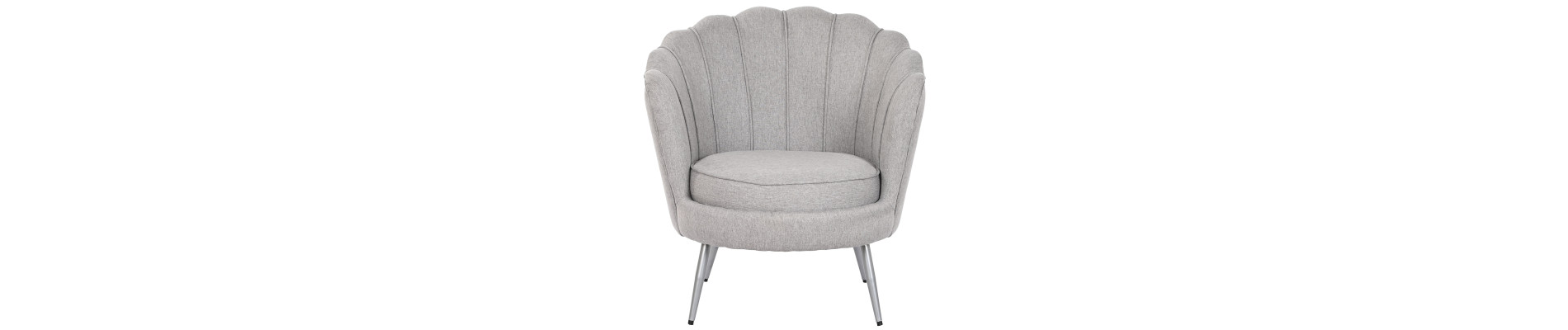 SILLON POLIESTER METAL 80X75X86 GRIS