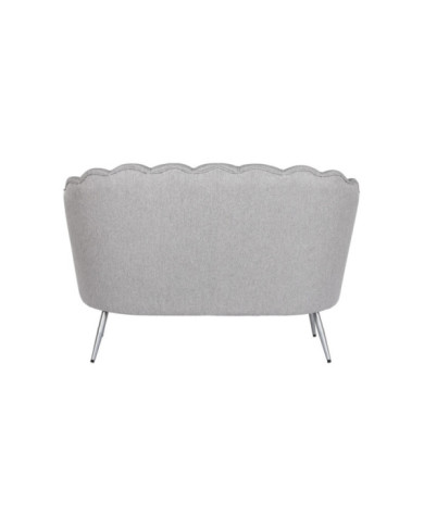 SOFA POLIESTER METAL 130X77X83 GRIS