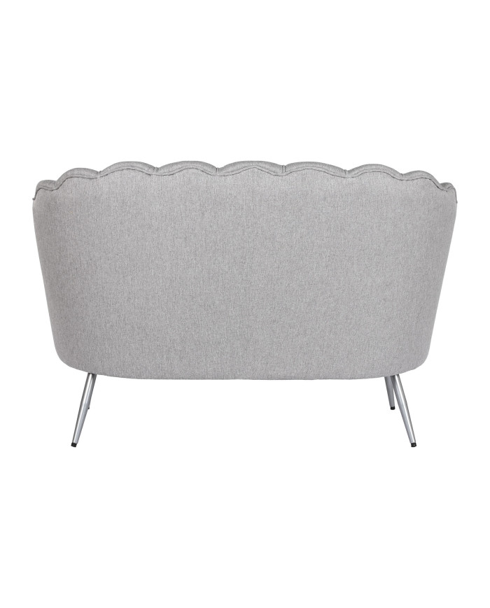 SOFA POLIESTER METAL 130X77X83 GRIS
