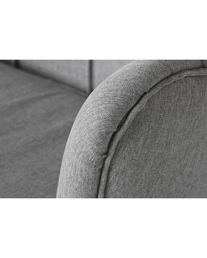 SOFA POLIESTER METAL 130X77X83 GRIS