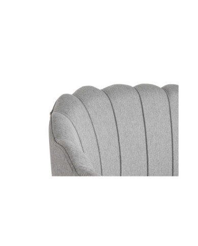 SOFA POLIESTER METAL 130X77X83 GRIS