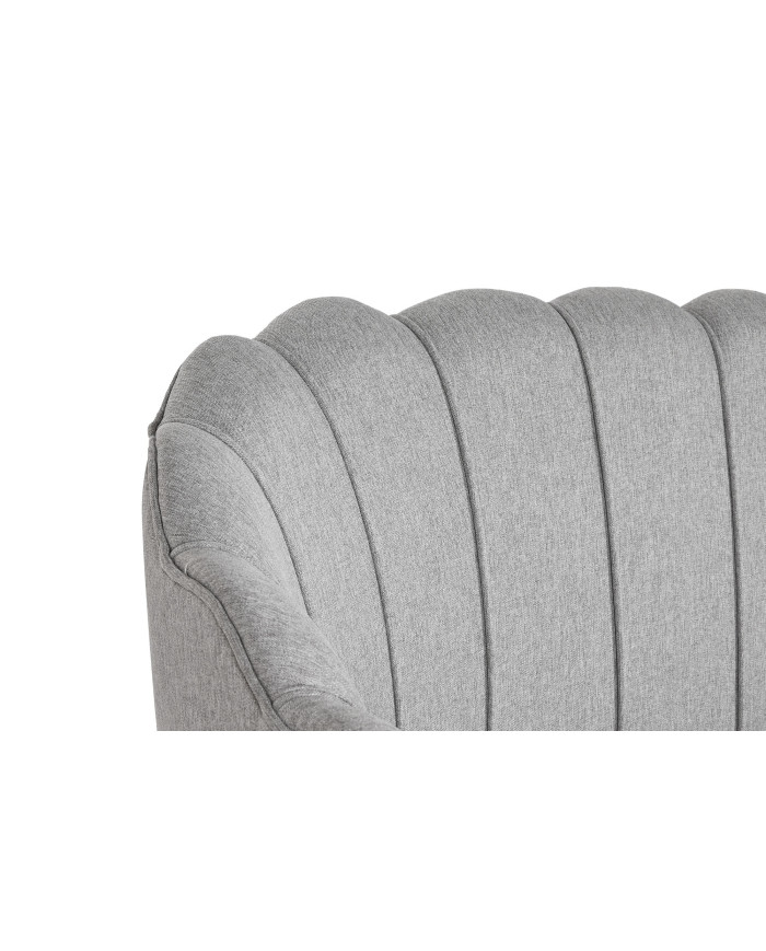SOFA POLIESTER METAL 130X77X83 GRIS