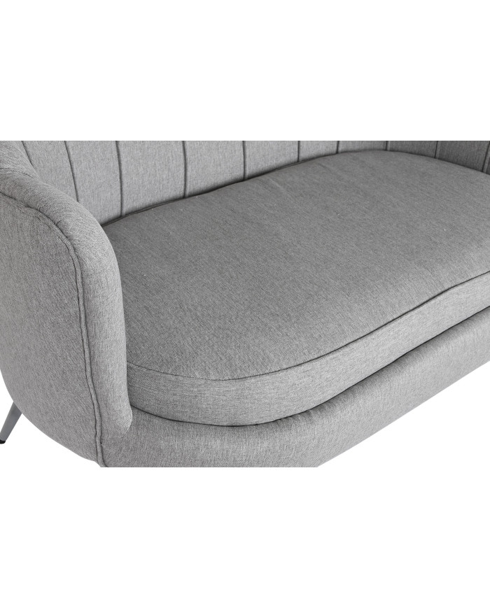 SOFA POLIESTER METAL 130X77X83 GRIS
