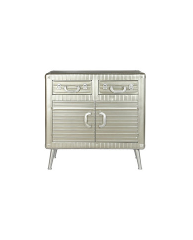 APARADOR METAL MDF 80X39X82 PLATEADO