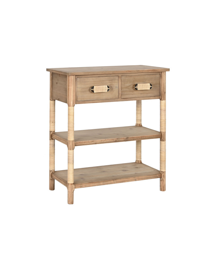 CONSOLA ABETO CUERDA 80X35,5X90 NATURAL