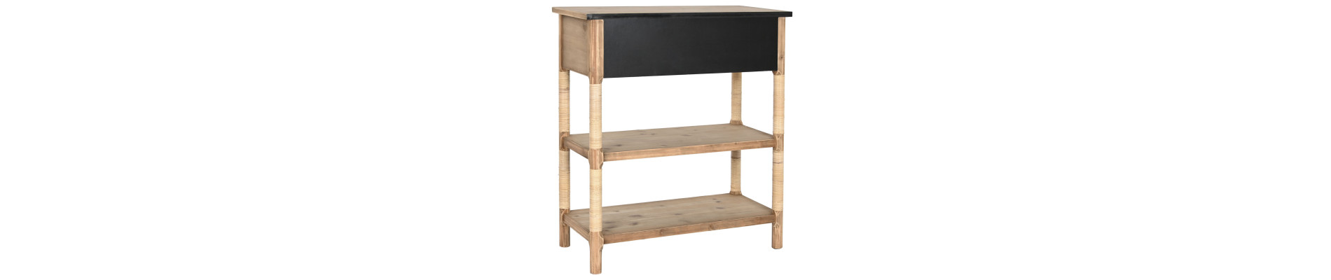 CONSOLA ABETO CUERDA 80X35,5X90 NATURAL