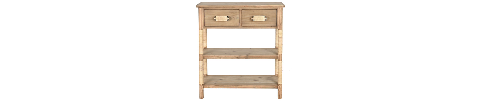CONSOLA ABETO CUERDA 80X35,5X90 NATURAL