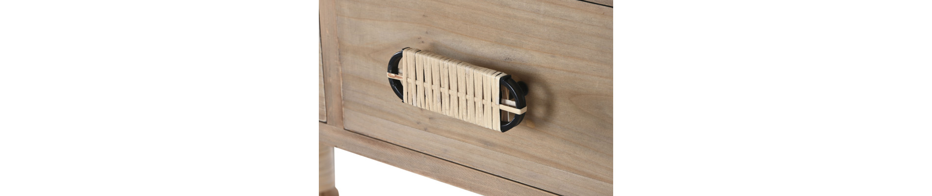 CONSOLA ABETO CUERDA 80X35,5X90 NATURAL