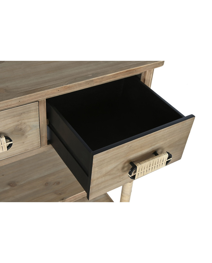 CONSOLA ABETO CUERDA 80X35,5X90 NATURAL