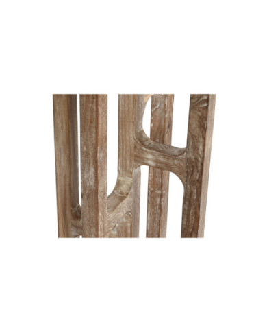 LAMPARA PIE MADERA RECICLADA TECA 31X31X156