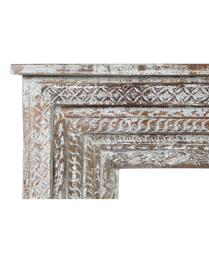 CONSOLA MADERA TALLADA 160X39X86 DECAPE BLANCO