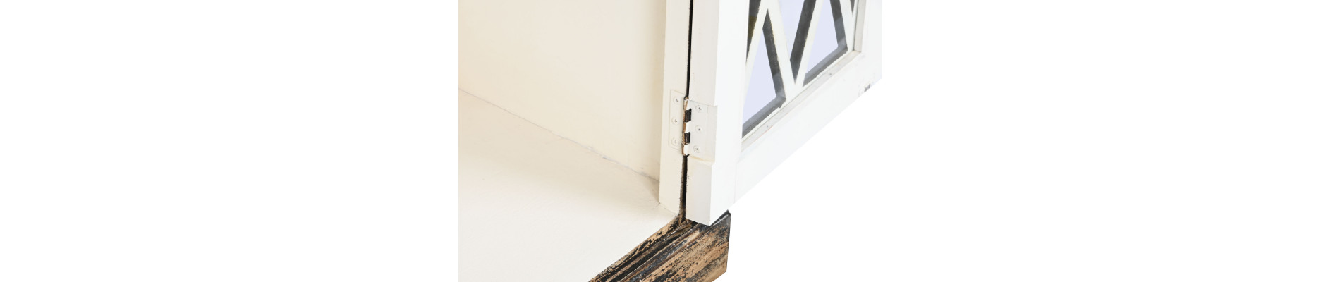 VITRINA MADERA CRISTAL 90X40X183 ENVEJECIDO NEGRO