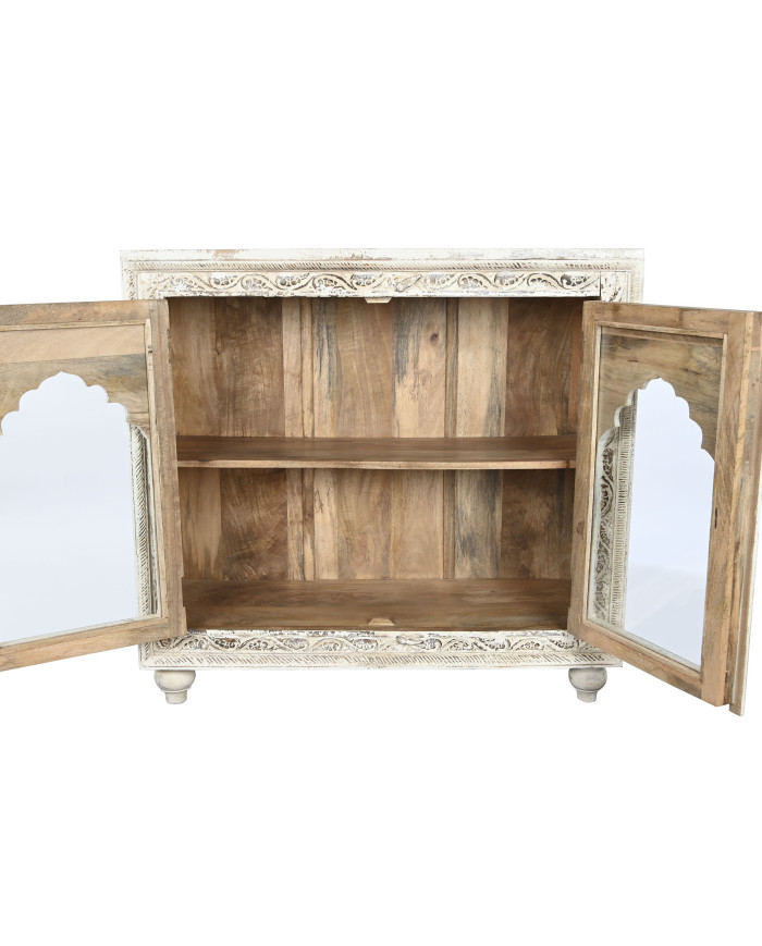 APARADOR MANGO CRISTAL 107X43X101 TALLADO BLANCO