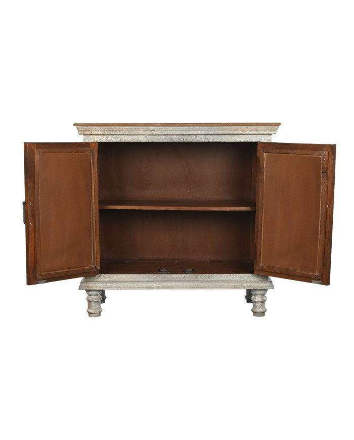 APARADOR MANGO ESPEJO 101X43X98 TALLADO GRIS