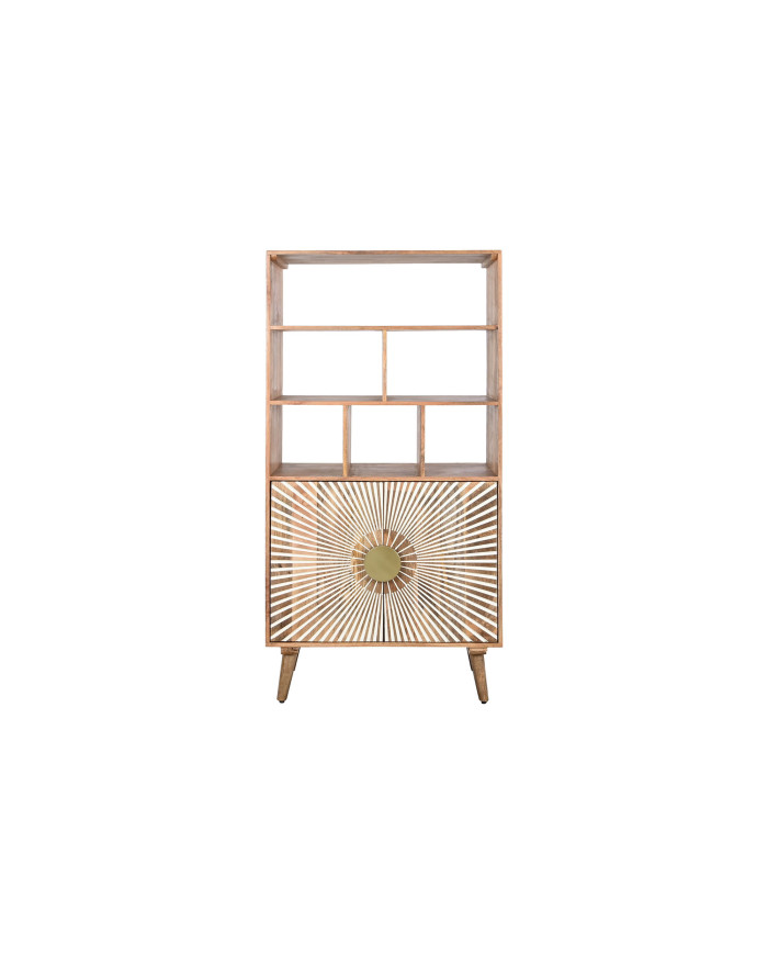 ESTANTERIA MADERA 80X45X160 2 PUERTAS TALLADO